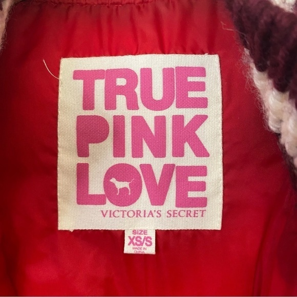 Victoria Secret PINK Red Puffer Down Vest Size XS/S - Picture 6 of 8